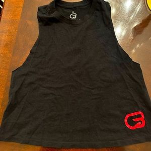 Cyclebar black racerback cropped tank - MED worn 2X ! L❤️❤️K!